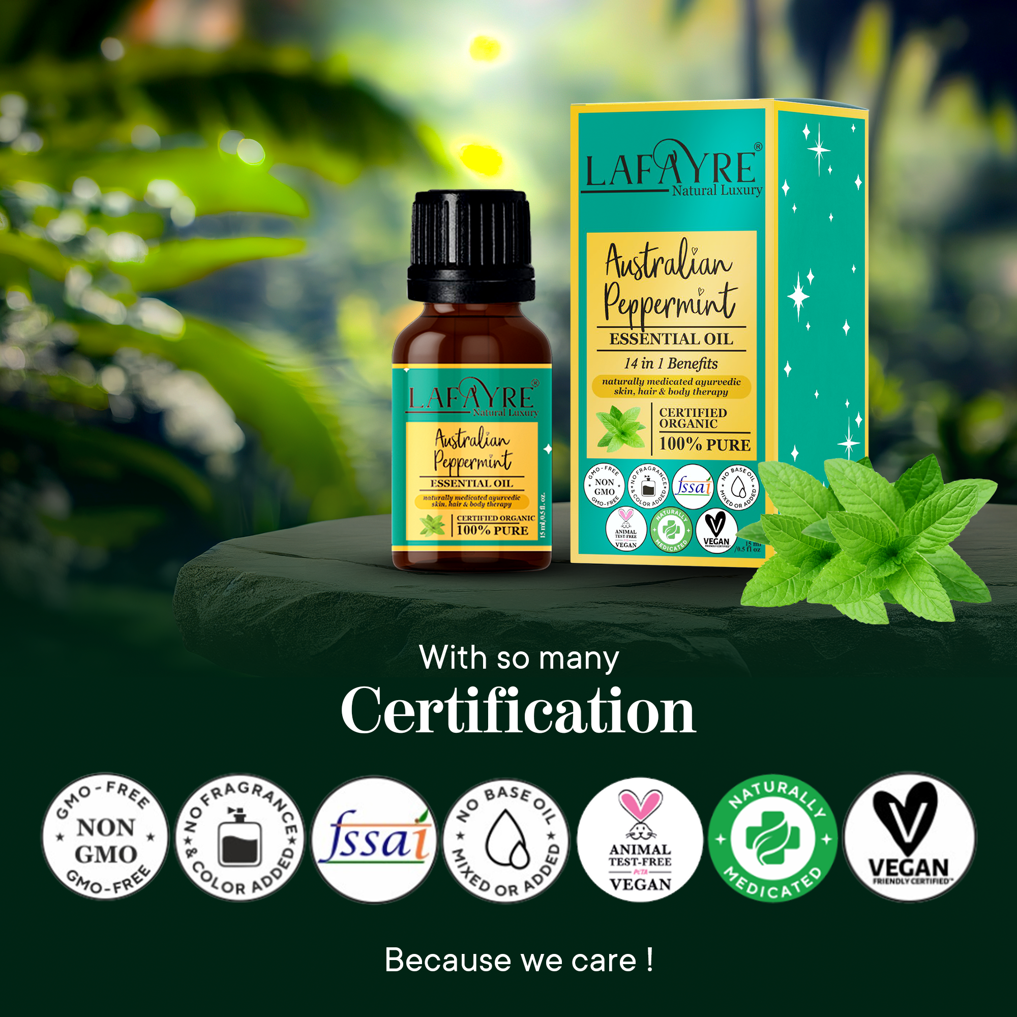 Australian Peppermint Oil certificate