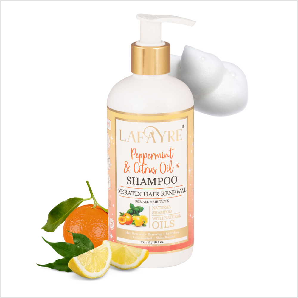 Peppermint & Citrus Oil Keratin Hair Renewal Shampoo - LAFAYRE