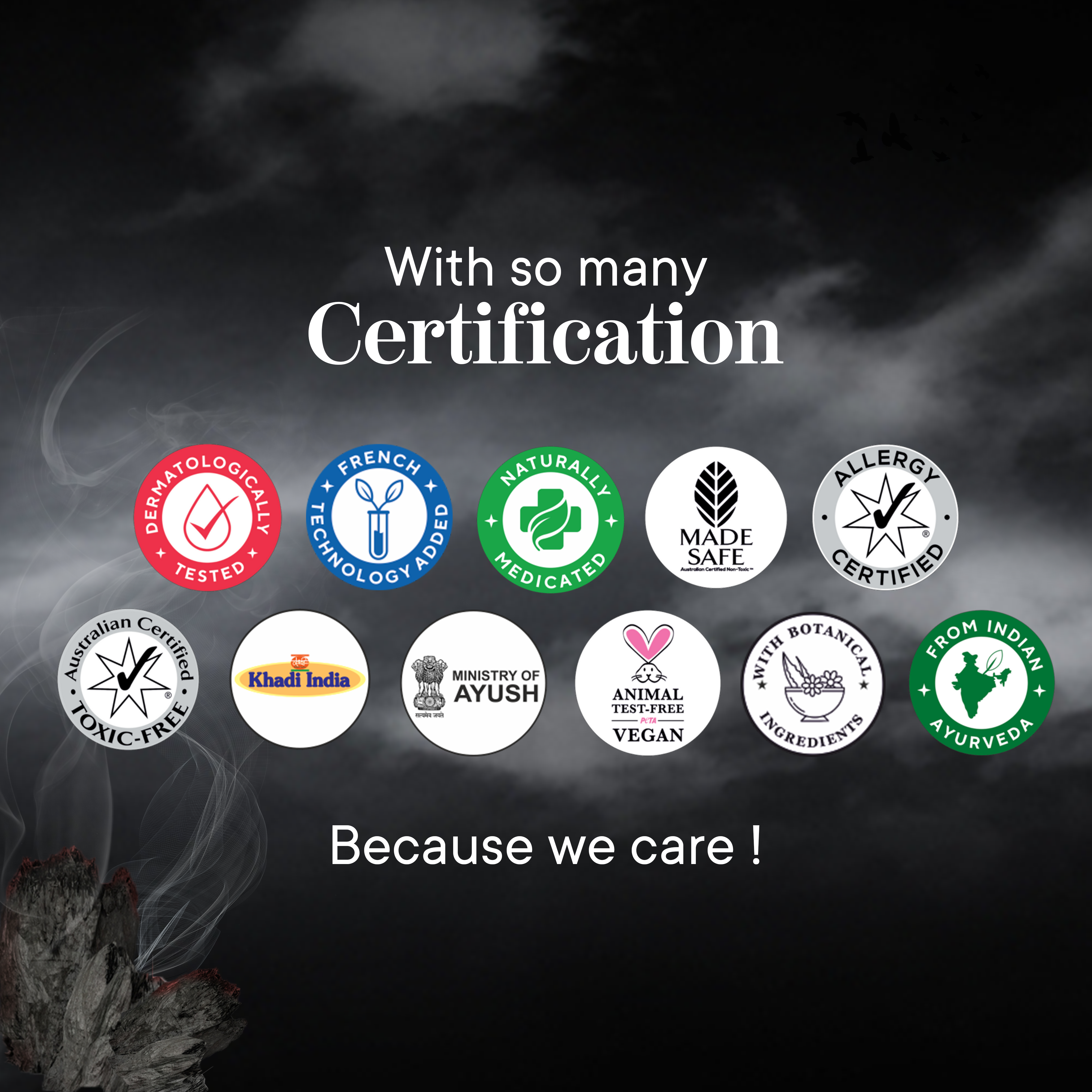 Clarifying Charcoal facewash Certificates
