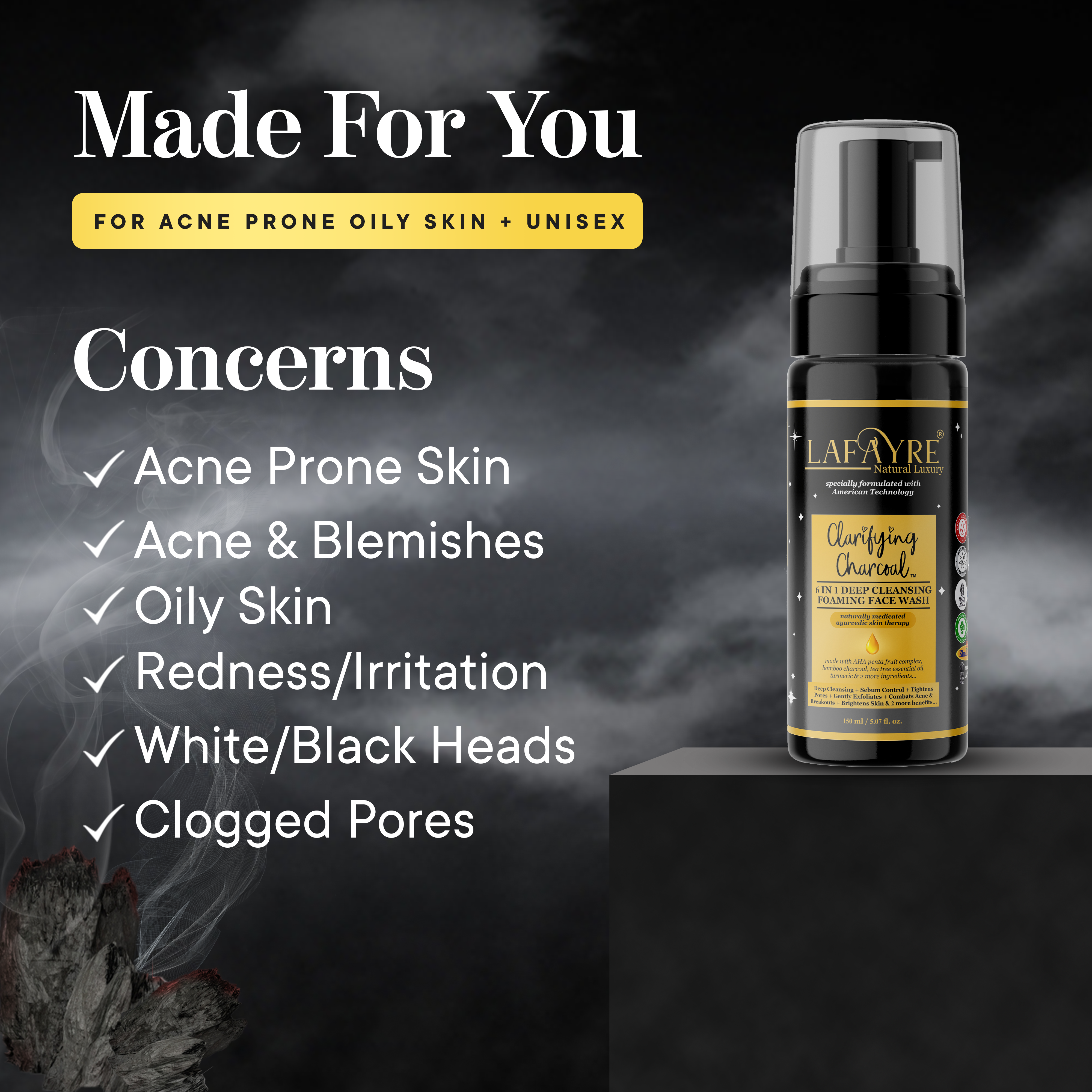 Clarifying Charcoal facewash Concerns