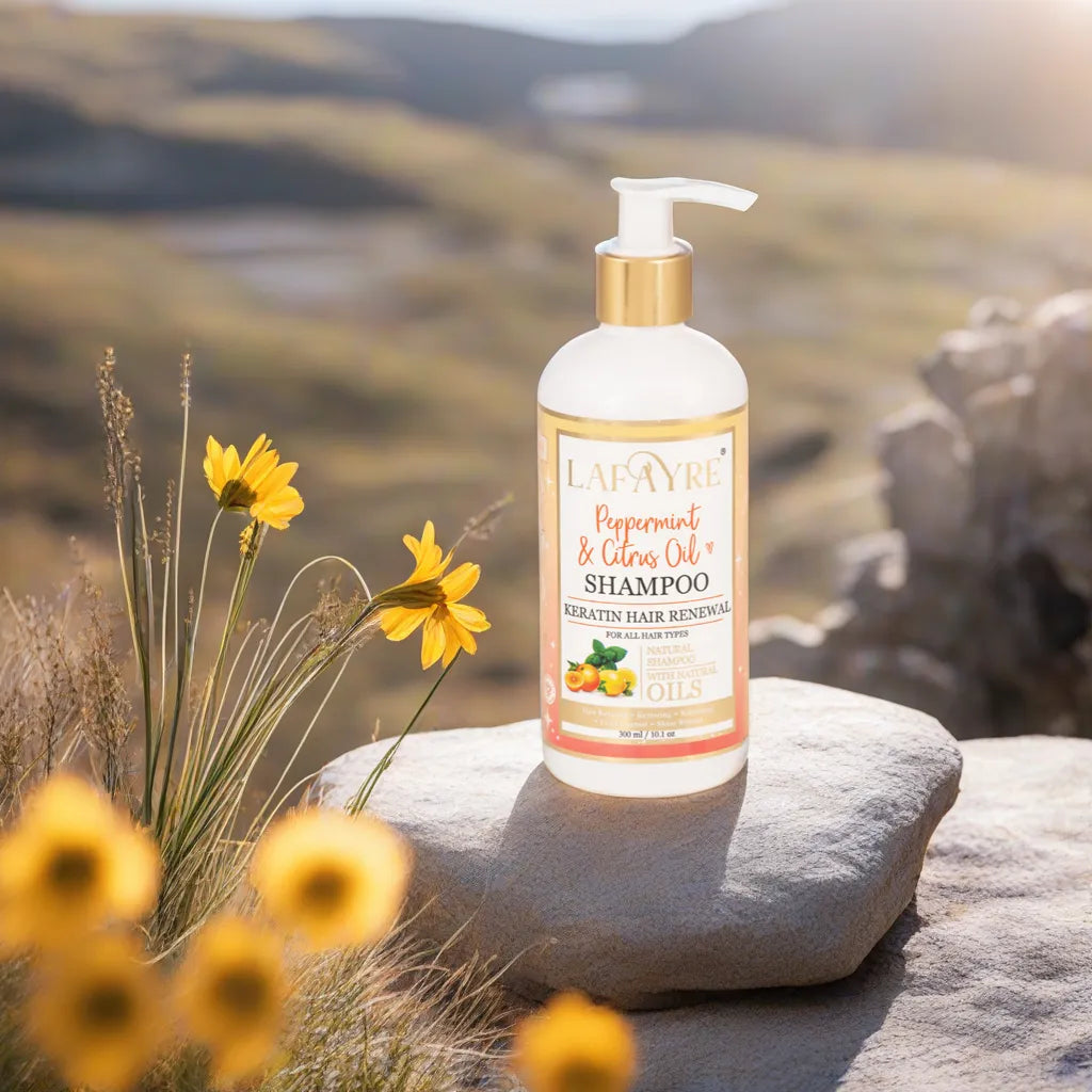 Peppermint & Citrus Oil Keratin Hair Renewal Shampoo - LAFAYRE