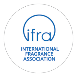 a white circle with logo of IFRA