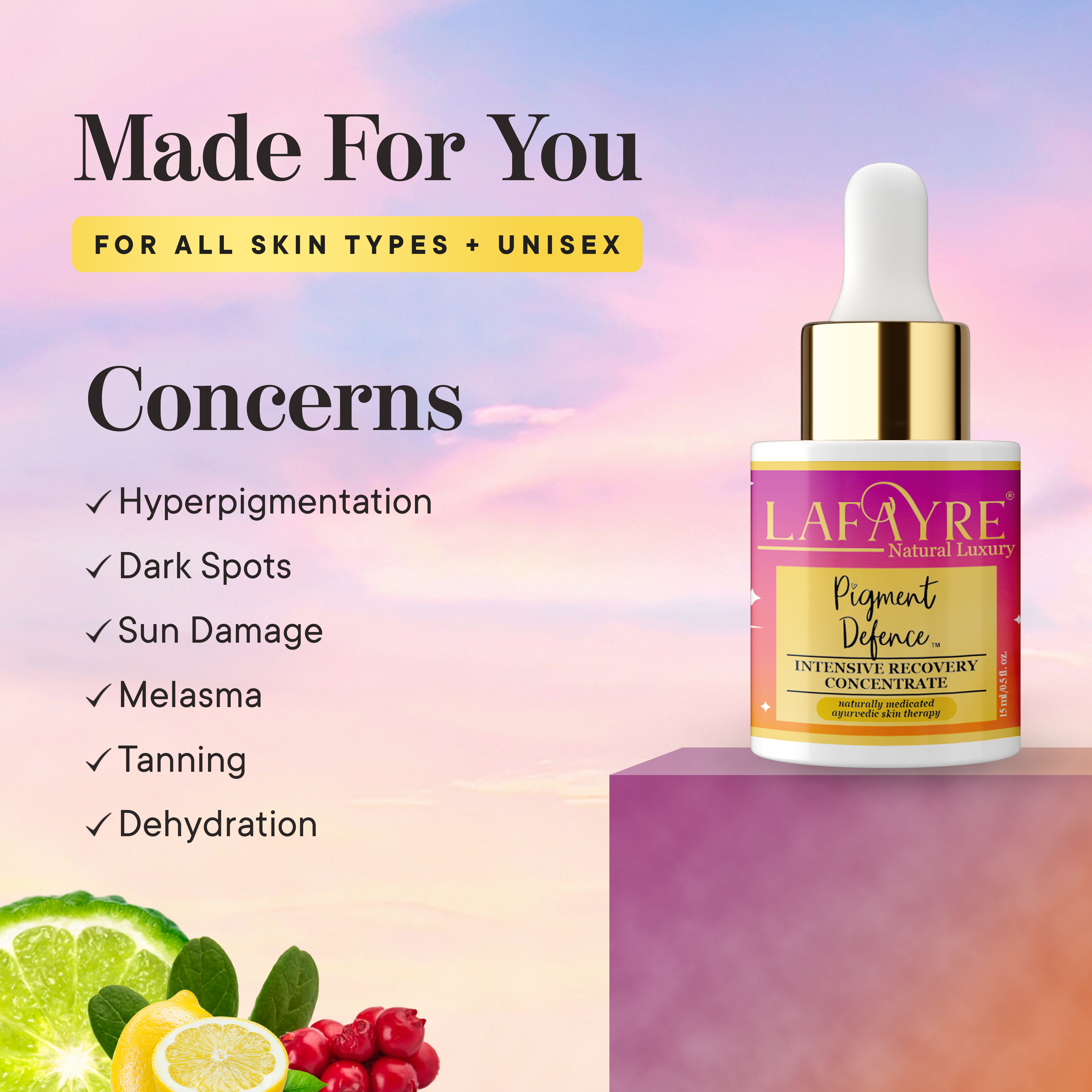 Pigmentation Concentrated oil Concerns