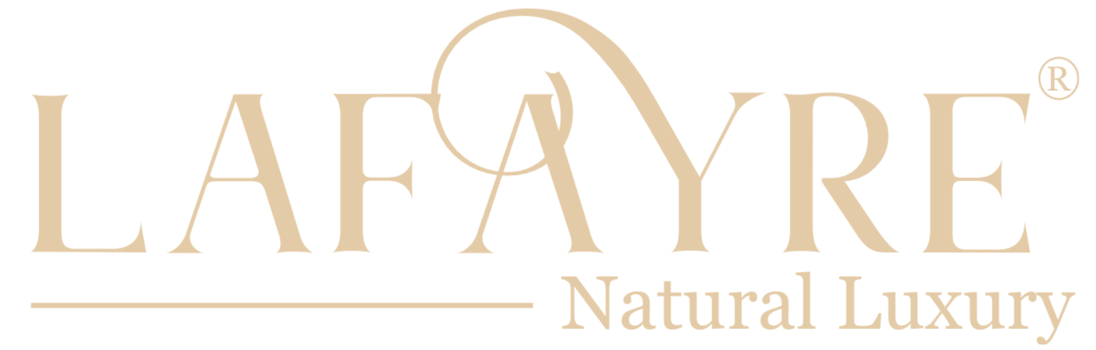lafayre natural luxury logo in gold
