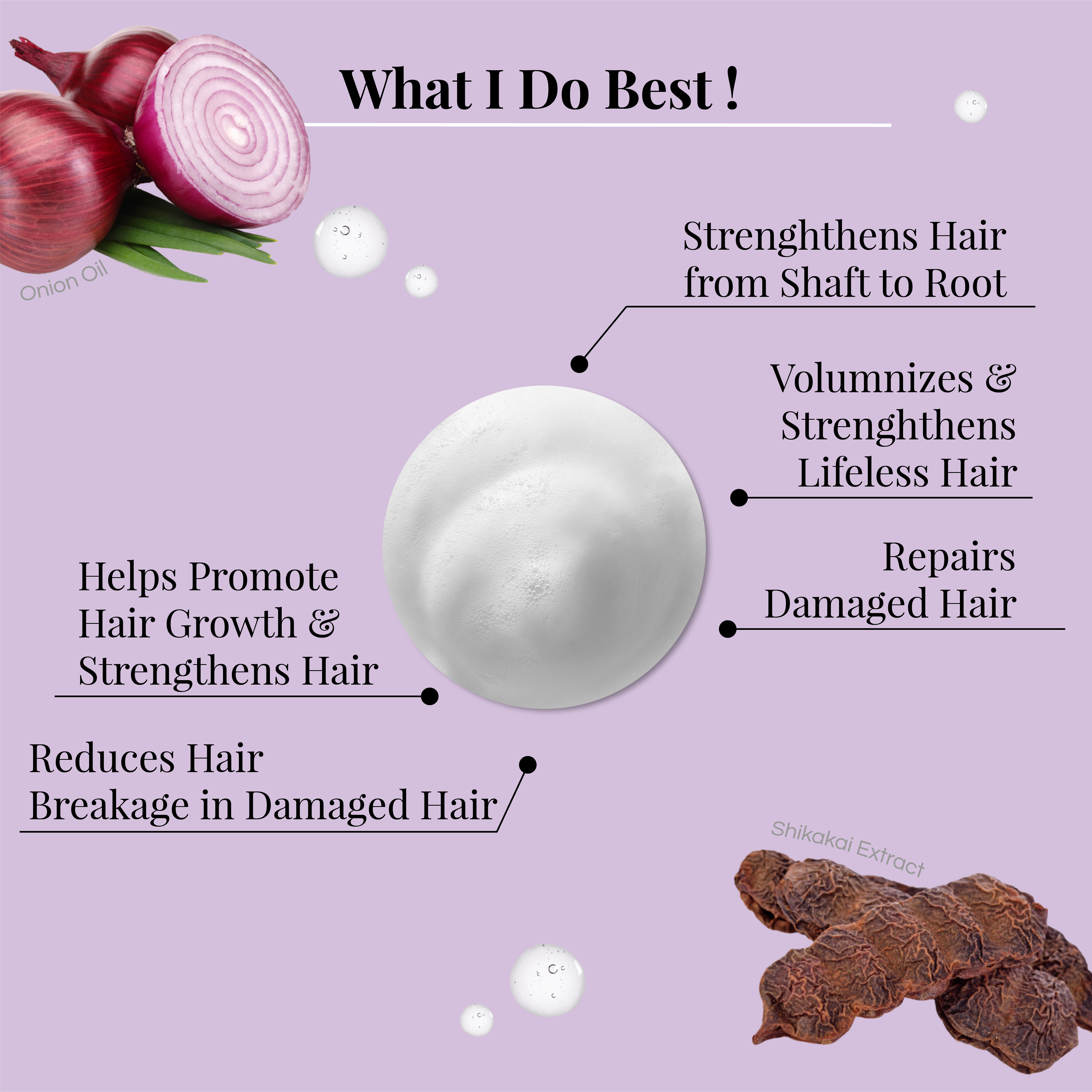 Onion Oil & Shikakai Hair Growth Shampoo - LAFAYRE
