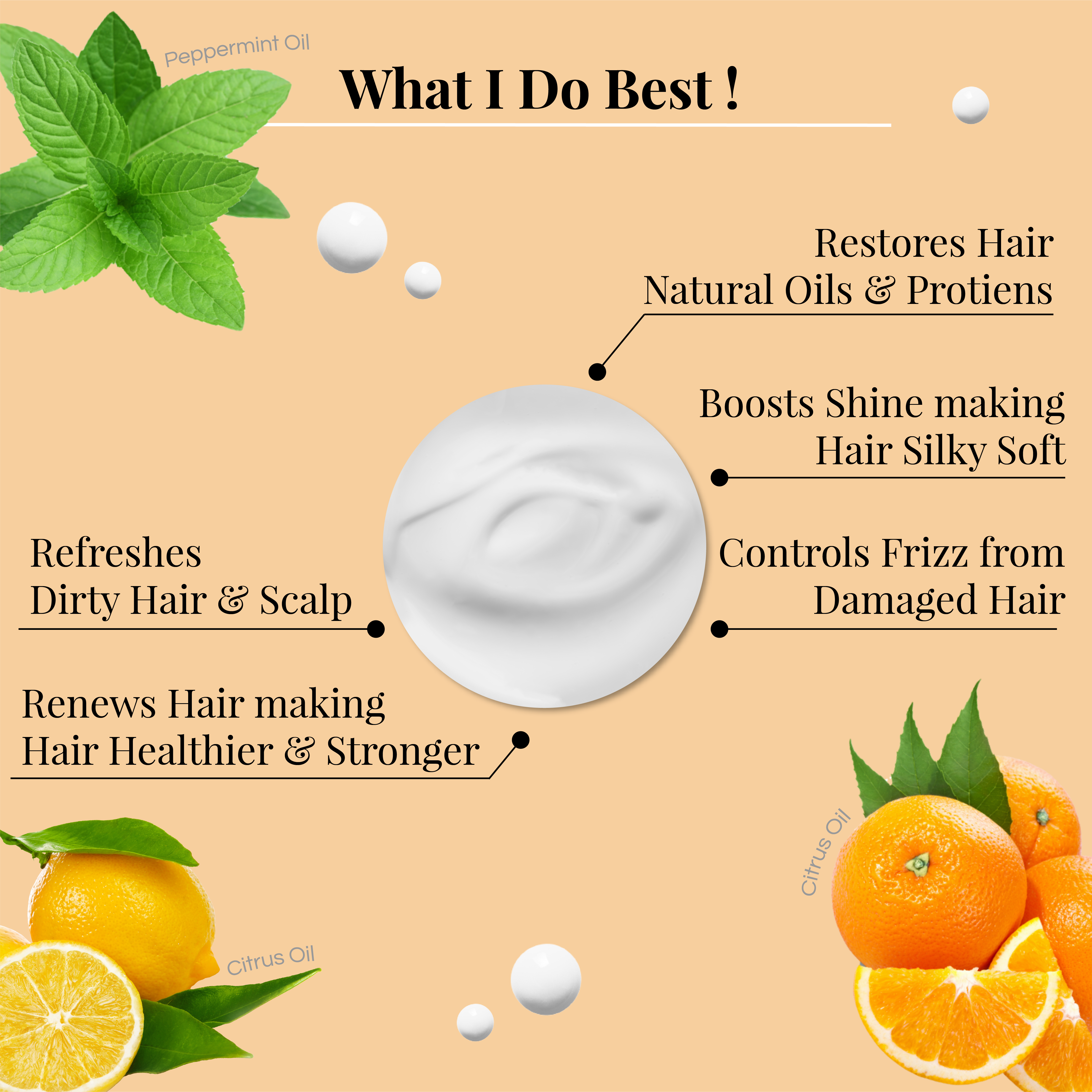 Peppermint & Citrus Oil Hair Renewal Conditioner - LAFAYRE